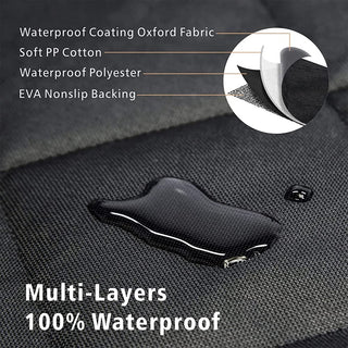NeoStyle Cargo Liner for Dogs,135 * 200cm Waterproof Non-Slip Pet Cargo Cover Dog Cushion,Car Trunk Cover,Anti-Dirty Quilted Oxford Fabric Trunk Protection Seat Cover for SUV, Car(black(135 * 200cm))