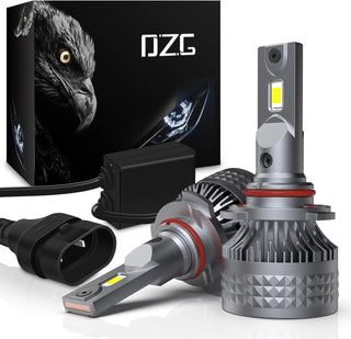 DZG H8 H9 H11 LED Headlight Bulbs 6500K Super Bright LED Bulb High Low Beam Halogen Replacement LED Headlights Conversion Kit, 2 Pack