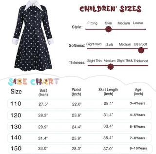 AmzBarley Girls Addams Costume Little Kids Addams Family Dress Up for Halloween Cosplay Birthday Party