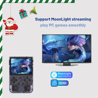 Aivuidbs RG353V Retro Handheld Game with Dual OS Android 11 and Linux,RG353V with 64G TF Card Pre-Installed 4452 Games Supports 5G WiFi 4.2 Bluetooth Online Fighting,Streaming and HDMI