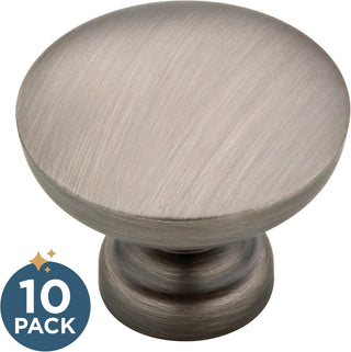 Franklin Brass Flat Top Round Kitchen Cabinet Knobs or Drawer Knobs 1-3/16" (30mm), 10-Pack Warm Chestnut Cabinet Hardware P29523K-WCN-B