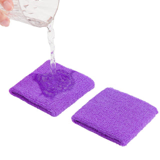 6 Pack Wrist Sweatbands Tennis Wrist Bands Absorbent Sweatbands for Football Basketball Running Athletic Sports and Working Out