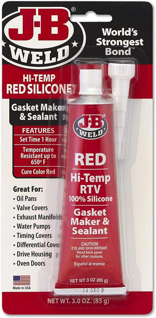 J-B Weld 31319 Black RTV Silicone Sealant and Adhesive - 3 oz.
