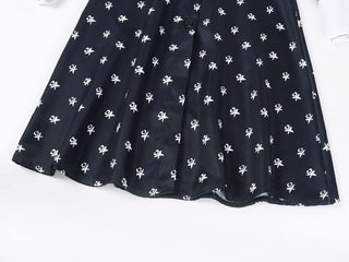 AmzBarley Girls Addams Costume Little Kids Addams Family Dress Up for Halloween Cosplay Birthday Party