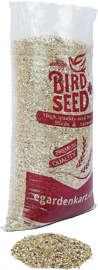 Egardenkart Bird Food Mix for All types of Wild Birds Small birds Dove Pigeon Myna Lark Bulbul Sparrow Hoopoe Seed Mix (1kg, Small Seeds Mix)