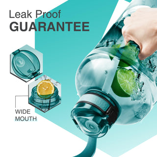 GIFUBOWA 3l Goal Large Water Bottle with Handle BPA Free Leakproof Motivational Big Sports Capacity Drink Jug