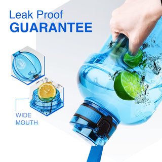 GIFUBOWA 3l Goal Large Water Bottle with Handle BPA Free Leakproof Motivational Big Sports Capacity Drink Jug