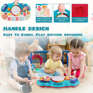 Baby Musical Toys,Baby Toys 12 to 18 Months Toddler Toy 6-in-1 Kids Keyboard Piano Drum Musical Instruments Toy Learning Educational Tabletop Game Toy Birthday Gift for 1 2 3 Years Old Girls Boys