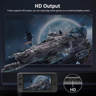 OUNA X70 Video Game Console Handheld Game Player Dual Joystick Built-in 3500 Games 7-inch Screen Music Video Player HD Output Support Wired Gamepad Connection