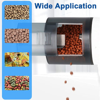 Gluckluz Automatic Fish Feeder Electric Auto Fish Food Feeder 360°Rotatable Moisture-Proof Timer Dispenser for Aquarium or Small Fish Turtle Tank, Auto Feeding on Vacation or Holidays