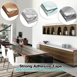 Gudui ‎SHOWAY Corner Guards (12 Pack) Clear Protectors | High Resistant Adhesive Gel Best Baby Proof Stop Child Head Injuries Tables, Furniture & Sharp Corners Proofing (L-Shaped).