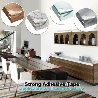 Gudui ‎SHOWAY Corner Guards (12 Pack) Clear Protectors | High Resistant Adhesive Gel Best Baby Proof Stop Child Head Injuries Tables, Furniture & Sharp Corners Proofing (L-Shaped).