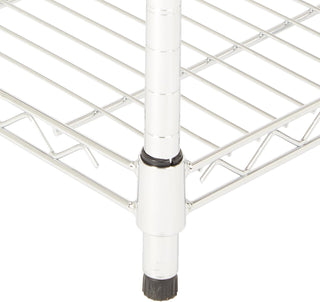 Amazon Basics 3-Shelf Adjustable, Heavy Duty Storage Shelving Unit (113.3 kilograms loading capacity per shelf), Steel Organizer Wire Rack, Black, 58.9 x 34 x 193.5 centimeters