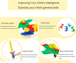 AM ANNA 800 Pieces Building Blocks Kids STEM Toys Educational Building Toys,Building Blocks Construction Toy Creativity Classroom Activities Toys,Interlocking Gear Learning Toys for Boys Girls Aged 3+