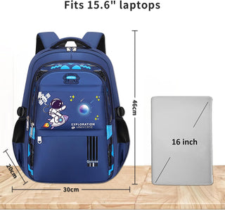 Yoawllty School Bag for Boys, Space Backpack for Boys Kids Elementary School Bags Middle Primary School Book Bag Lightweight School Bag for Students
