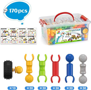 Roselyn Building & Construction Toys | 170-Pieces, Learning & Education Toys, Building Blocks, Fun STEM Engineering Kids toys