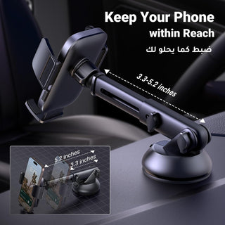 UGREEN Car Phone Holder for iPhone 16 Pro Max【2024-Gen Upgraded 3 IN 1】 for Dashboard/Windshield/AirVent Car Mount Stable Car Mobile Holder with Strong Suction Cup Car Stand, 14 15 Galaxy S24 S23,etc