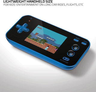 My Arcade Gamer V Portable - Handheld Gaming System - 220 Retro Style Games - Lightweight Compact Size - Battery Powered - Full Color Display - Volume Buttons - Blue