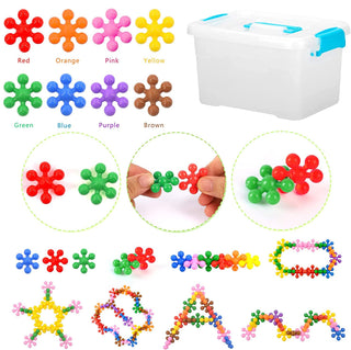 AM ANNA 800 Pieces Building Blocks Kids STEM Toys Educational Building Toys,Building Blocks Construction Toy Creativity Classroom Activities Toys,Interlocking Gear Learning Toys for Boys Girls Aged 3+