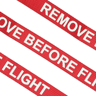 MAUHOSO Remove Before Flight Key Chain,Government Issue Military Surplus Red/White Key Ring USA air force Military