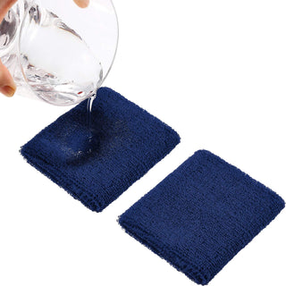 6 Pack Wrist Sweatbands Tennis Wrist Bands Absorbent Sweatbands for Football Basketball Running Athletic Sports and Working Out