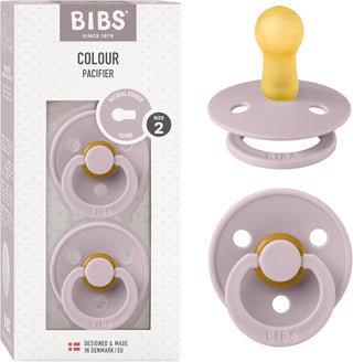 Bibs Pacifier Size 1 - Baby 0-6M (2pcs) - Ivory/Blush
