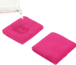 6 Pack Wrist Sweatbands Tennis Wrist Bands Absorbent Sweatbands for Football Basketball Running Athletic Sports and Working Out