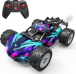 TERRIFI Remote Control Car, 2.4GHz Spray Hobby Rc Racing Car with Rechargeable Batteries, Suitable for Boys Girls Birthday Gift