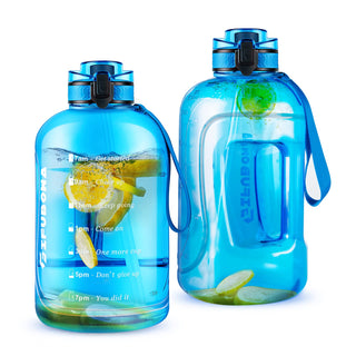 GIFUBOWA 3l Goal Large Water Bottle with Handle BPA Free Leakproof Motivational Big Sports Capacity Drink Jug