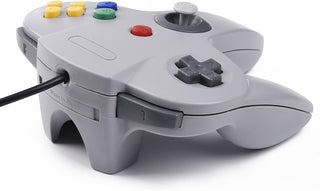 SAFFUN Classic N64 Controller, iNNEXT N64 Wired USB PC Game pad Joystick, N64 Bit USB Wired Game stick Joy pad Controller for Windows PC MAC Linux Raspberry Pi 3 Sega Genesis Higan (Grey)