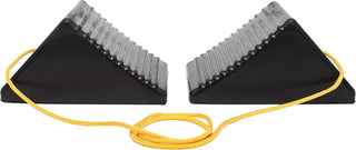 Maxxhaul 70472 Solid Rubber Heavy Duty Black Wheel Chock 2-Pack, 8" X 4" X 6"