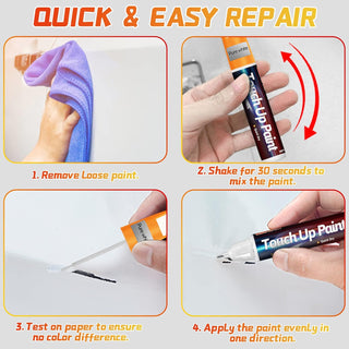 Galitoon Grey Touch Up Paint Pen for Cars, Car Paint Scratch Repair, Two-In-One Car Touch Up Paint Fill Paint Pen, Quick & Easy Solution to Repair Minor Automotive Scratches 0.8 fl oz