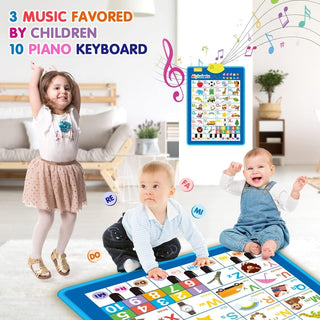 UKR Educational Toys Talking Poster for Kids | Best Musical and Learning Toy for Toddlers and Babies (ALPHABET AND PIANO)