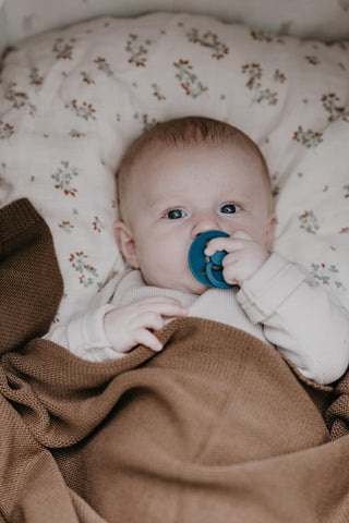 Bibs Pacifier Size 1 - Baby 0-6M (2pcs) - Ivory/Blush