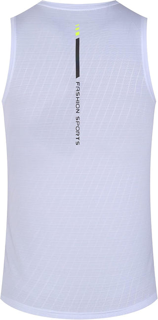 Rldym Men's Sleeveless Sports Undershirt Quick Dry Muscle Tank Tops Base Layer Vests Breathable Sport Clothing for Cycling Running Jogging Gym Vest