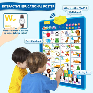 UKR Educational Toys Talking Poster for Kids | Best Musical and Learning Toy for Toddlers and Babies (ALPHABET AND PIANO)