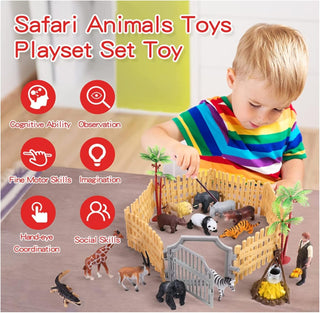 AM ANNA Horse Stable Playset Toys for Boys Girls Age 4-7,17 Pcs Cowboy Toy Spirit Toy Playset with Horses Figures Stall Tractor,Farm Animals Farmhouse Toys Farmer Vehicle (17 PCS Horse Stable Playset)