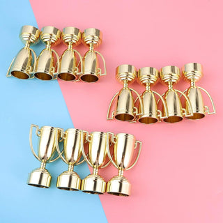 KASTWAVE Plastic Gold Star Award Trophies for Party Decorations, Party Favors, School Award, Game Prize, Party Prize and Appreciation Gifts (13 Pack 4.7'')