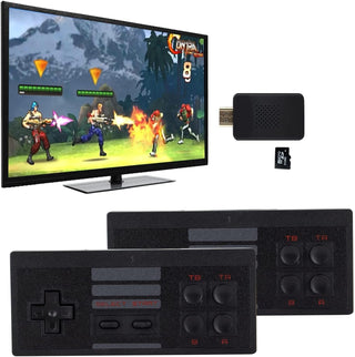 Wireless Mini Retro Game Console, 1500 Classic Games Handheld Classic Video Games Console Portable Gaming Device Compact Gaming Console with 2 Wireless Controllers for Family Fun Entertainment