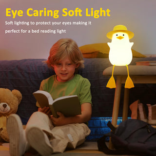 OkiyiD Duck Night Light, Cute Duck Gifts for Girl, Duck Lamp Gifts Dorm Decor Lamp for Nursery, ABS+SIL, Touch Control, Portable and Rechargeable Dimmable, Birthday Gifts for Boys Girls (DoDo Duck)