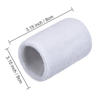 6 Pack Wrist Sweatbands Tennis Wrist Bands Absorbent Sweatbands for Football Basketball Running Athletic Sports and Working Out