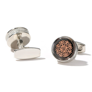Stylish Round Gold Shirt Cufflink