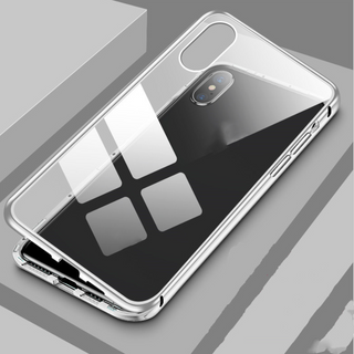 iphone Double-sided glass magnetic king mobile phone case no anti-peep function