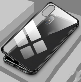 iphone Double-sided glass magnetic king mobile phone case no anti-peep function