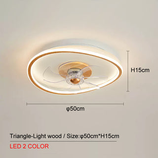 Ceiling Mounted Fan Pendant Lamp In Bedroom