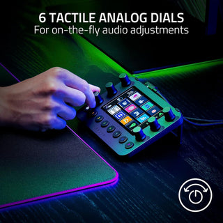 Razer Stream Controller: All-in-one Keypad for Streaming - 12 Haptic Switchblade Keys - 6 Tactile Analog Dials - 8 Programmable Buttons - Designed for Efficient Multi-Tasking