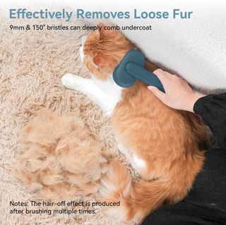 aumuca Cat Brush for Shedding and Grooming, Self Cleaning Slicker Brush for Short or Long Haired Cats, Pet Dog Hair Brush for Puppy Kitten Massage Removes Loose Undercoat, Mats, Tangled Hair, Shed Fur