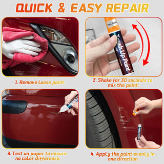 Galitoon Grey Touch Up Paint Pen for Cars, Car Paint Scratch Repair, Two-In-One Car Touch Up Paint Fill Paint Pen, Quick & Easy Solution to Repair Minor Automotive Scratches 0.8 fl oz