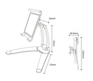 Aluminum Alloy Desktop Tablet Stand
