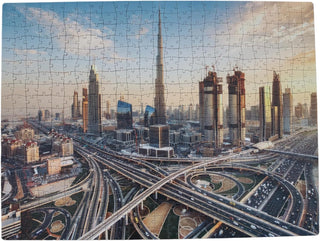 Curve 500 Pieces My Dubai Jigsaw Puzzle Fun for Adults and Kids Brain Teaser Educational Puzzle Family Activity Multicolor - Curve